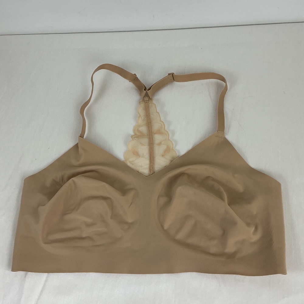 True & Co. Everybody Lace Racerback Bralette Bra Size XL